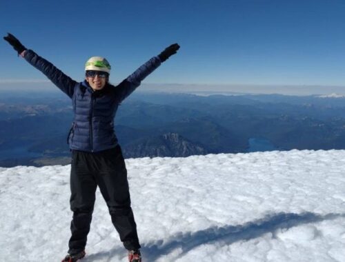 Viaje a Positaña Cumbre del Lanín Foto por Jesi