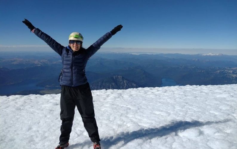 Viaje a Positaña Cumbre del Lanín Foto por Jesi
